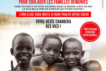 ONG ELISE : CAMPAGNE, UN REPAS POUR SOULAGER LES FAMILLES DEMUNIES