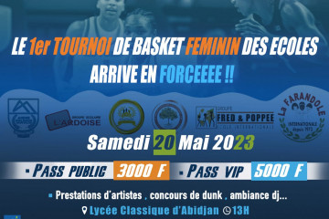 TOURNOI DE BASKET FEMININ DES ECOLES 2023