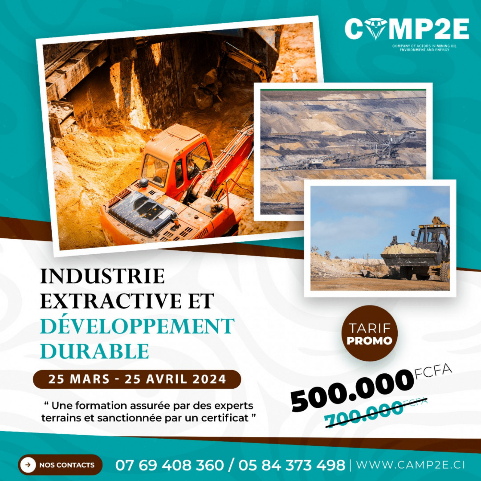 Certificat en Industrie Extractive et Développent Durable