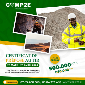 Certificat de Préposé au Tir