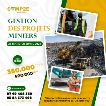 Certificat Gestion des Projets Miniers