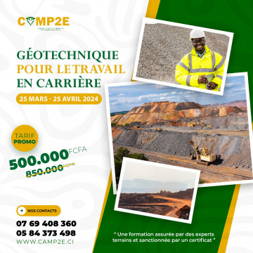 Formation en Géotechnique pour la Travail en Carrière