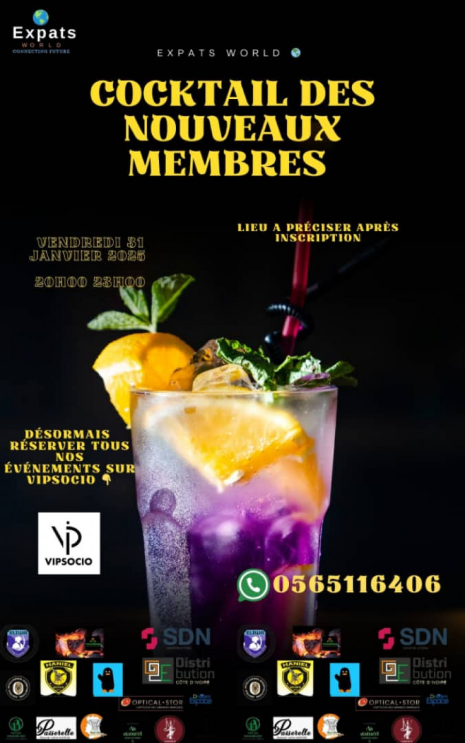 COCKTAIL DES NOUVEAUX MEMBRES