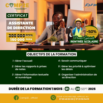 FORMATION ASSITANTE DE DIRECTION