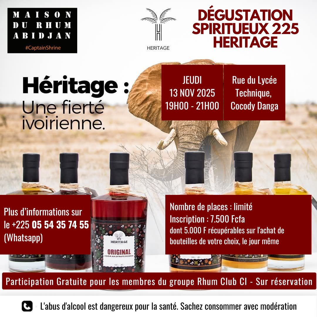 Dégustation | Héritage Spiritueux De Côte d'Ivoire