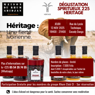Dégustation | Héritage Spiritueux De Côte d'Ivoire