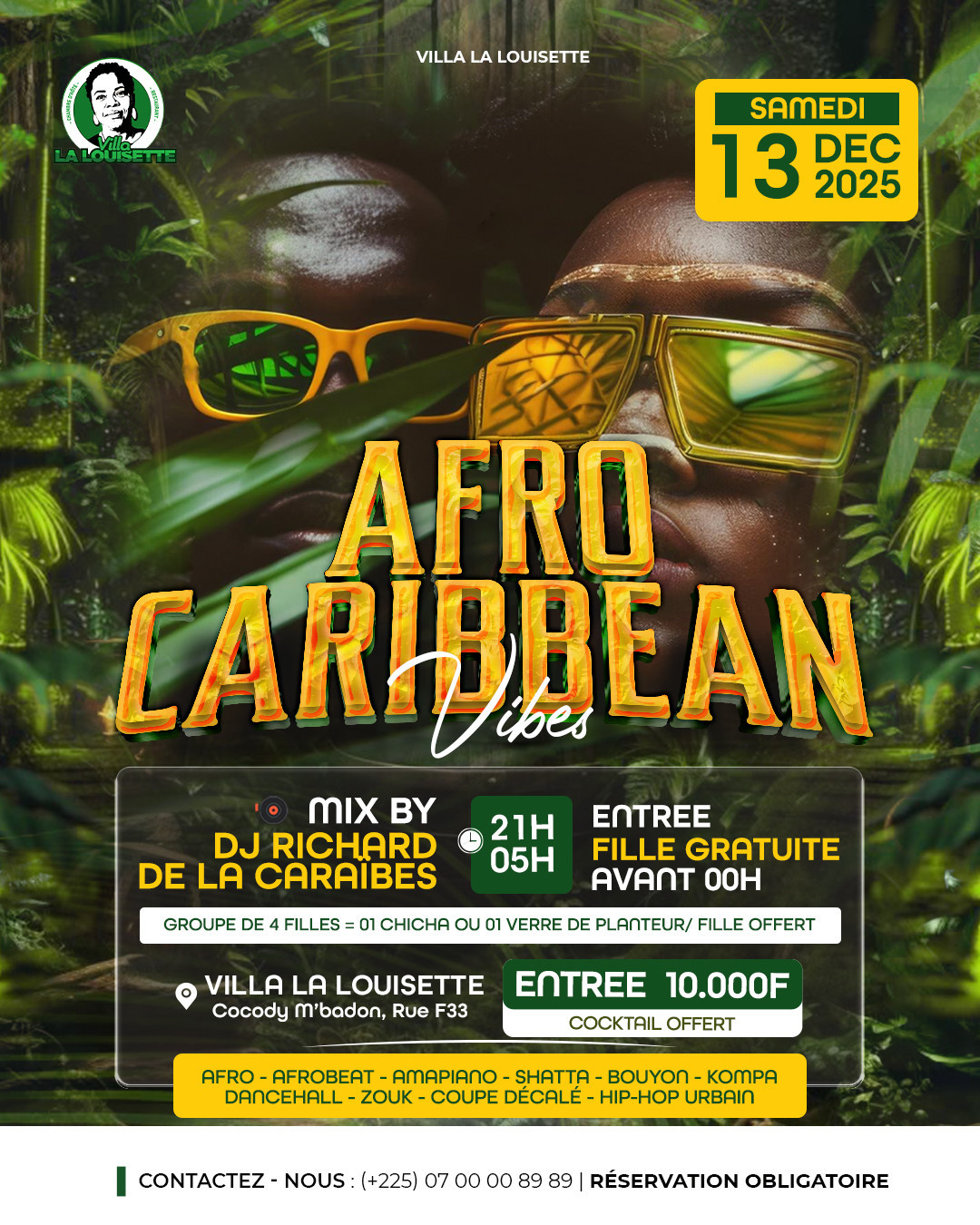 Soirée AFRO CARIBBEAN VIBES