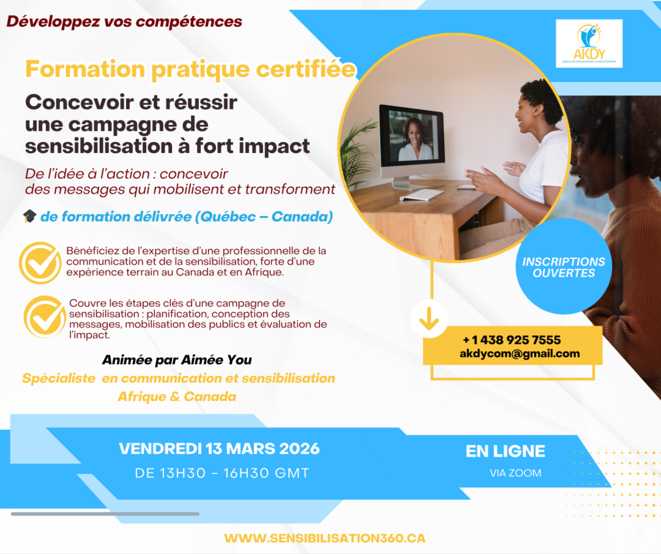 FORMATION : RÉUSSIR UNE CAMPAGNE DE SENSIBILISATION