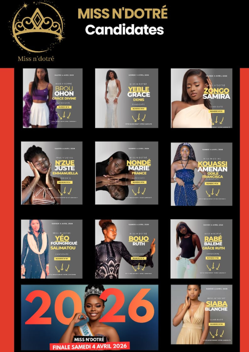 MISS N’DOTRÉ 2026 VOTE
