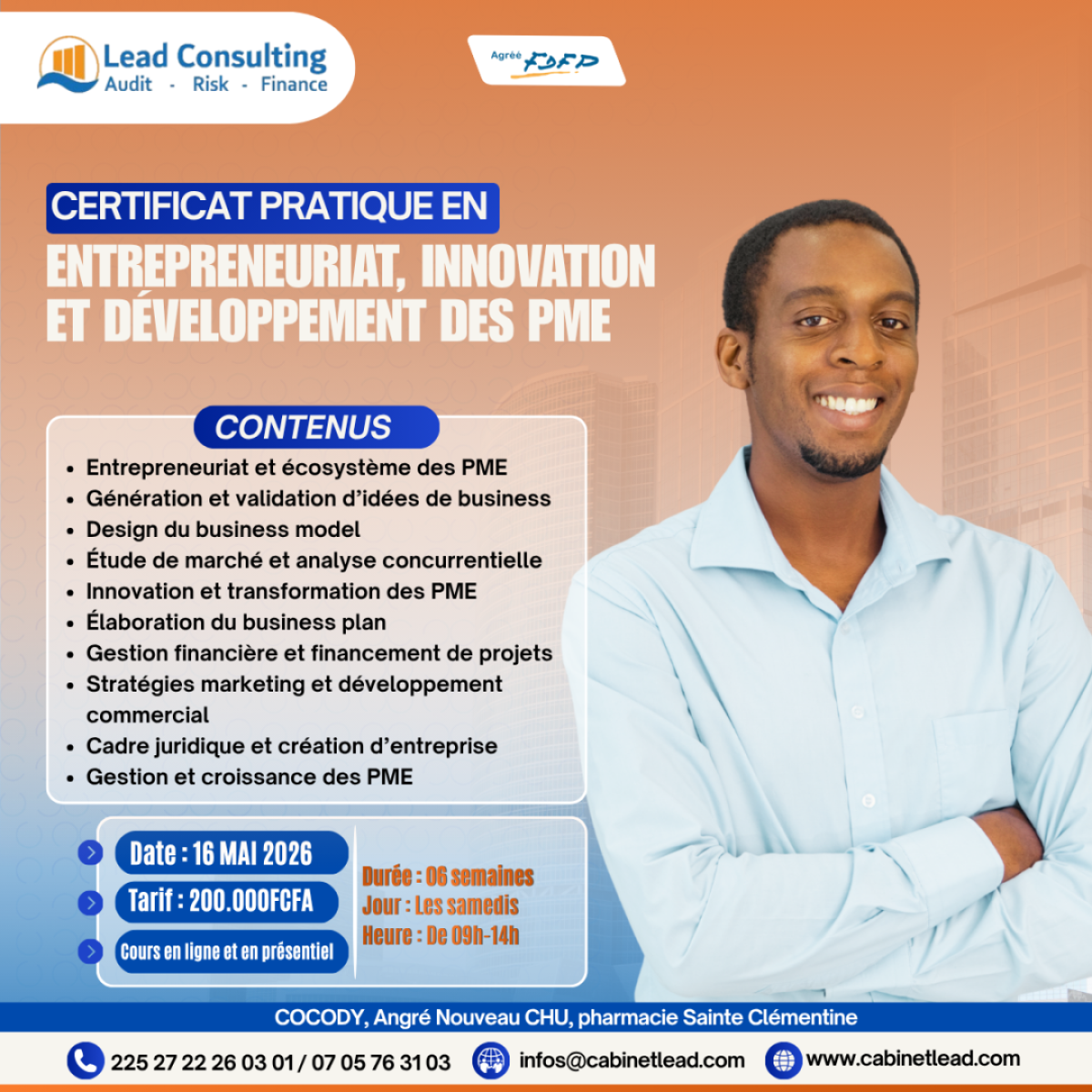 CERTIFICAT PRATIQUE EN ENTREPRENEURIAT, INNOVATION ET DEVELO